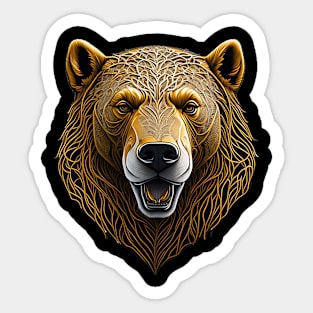 Bear Face Sticker